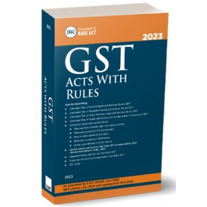 Taxmann's GST Acts with Rules Bare Act 2023